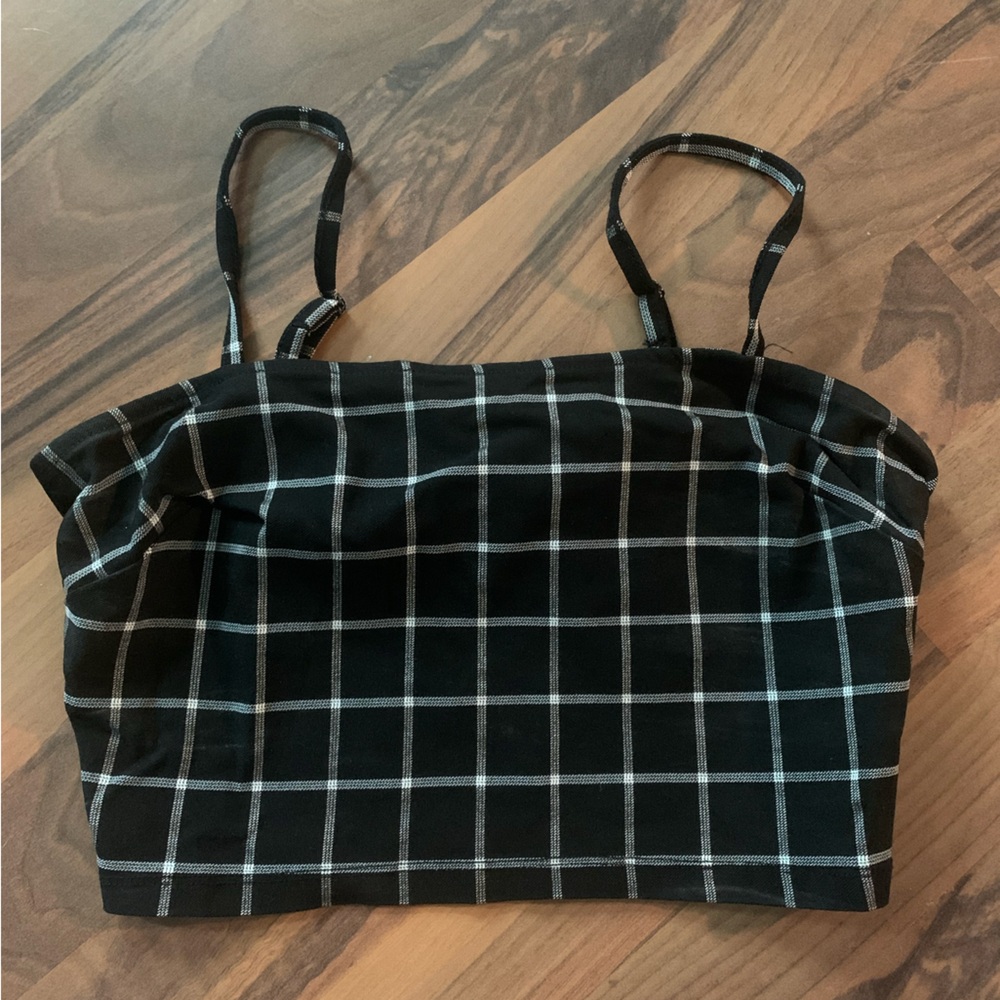 Plaid crop top